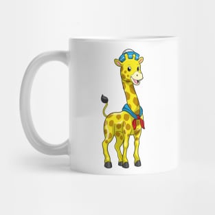 Giraffe as Sailor with Sailor hat Mug